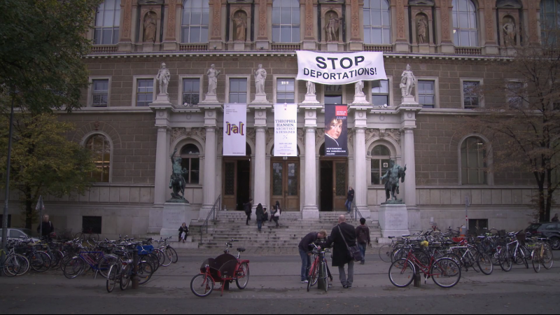 Academy of Fine Arts Vienna, Main Building. Screenshot from the movie "Last Shelter", © Gerald Igor Hauzenberger, 2015